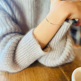 Lächeln Horizontale Linie Platin Armband