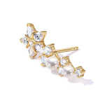 FANCIME "Vega Whisper" Twinkling Star Alpha Lyrae Sterling Silber Ohrstecker 