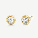 Tiny Delight Dainty Silver Earrings