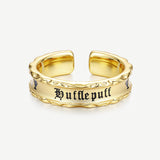 Harry Potter x FANCIME Hufflepuff Haus Sterling Silber Ring