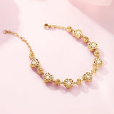 FANCIME „Ms Charming“ Halo Herz-Tennisarmband aus Sterlingsilber