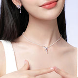藤の蔓のシルバーネックレス
