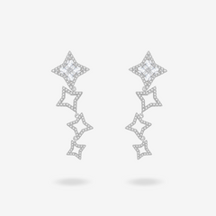 FANCI ME "Starlit Melody" Sterling Silver Drop Earrings Main