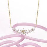 FANCIME „Vega Whisper“ Twinkling Star Alpha Lyrae Sterling Silber Halskette 
