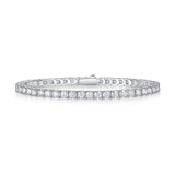 FANCIME "The One" Bracelet en argent sterling avec moissanite tennis
