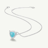Trinity Essential Silver Necklace in Turquoise