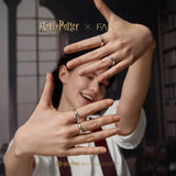 Harry Potter x FANCIME Slytherin Haus Sterling Silber Ring