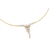 FANCIME "Vega Serenade" Twinkling Star Alpha Lyrae Sterling Silber Halskette 