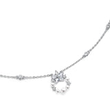 FANCIME "Vega Aureole" Funkelnder Stern Alpha Lyrae Sterling Silber Halskette 