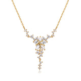 FANCIME "Vega Serenade" Twinkling Star Alpha Lyrae Sterling Silber Halskette 