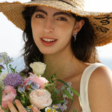 „Wisteria Whisper“ Ohrringe aus rosa Turmalin und Silber