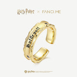 Harry Potter x FANCIME Hufflepuff Haus Sterling Silber Ring