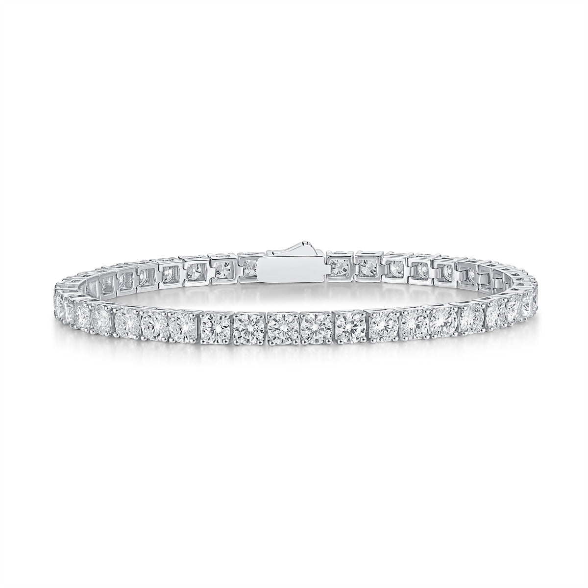 FANCIME „The One“ Moissanit-Tennisarmband aus Sterlingsilber 