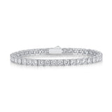 FANCIME "The One" Bracelet en argent sterling avec moissanite tennis