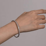 FANCIME "Ecliptic" Sterling Silver Cuff Bangle Bracelet