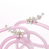 FANCIME "Vega Whisper" Twinkling Star Alpha Lyrae Sterling Silber Ohrstecker 