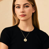FANCIME „Lumen Star“ Alexandrit-Halskette aus Sterlingsilber, Geburtsstein Juni