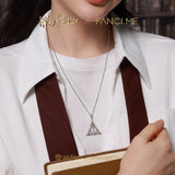 Harry Potter x FANCIME Deathly Hallows Unisex Silver Necklace