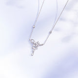 Wisteria Tendril Silver Necklace
