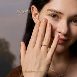 Harry Potter x FANCIME Goldener Schnatz Silberring