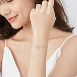 Bracelet élégant en argent sterling "Maple Majesty"