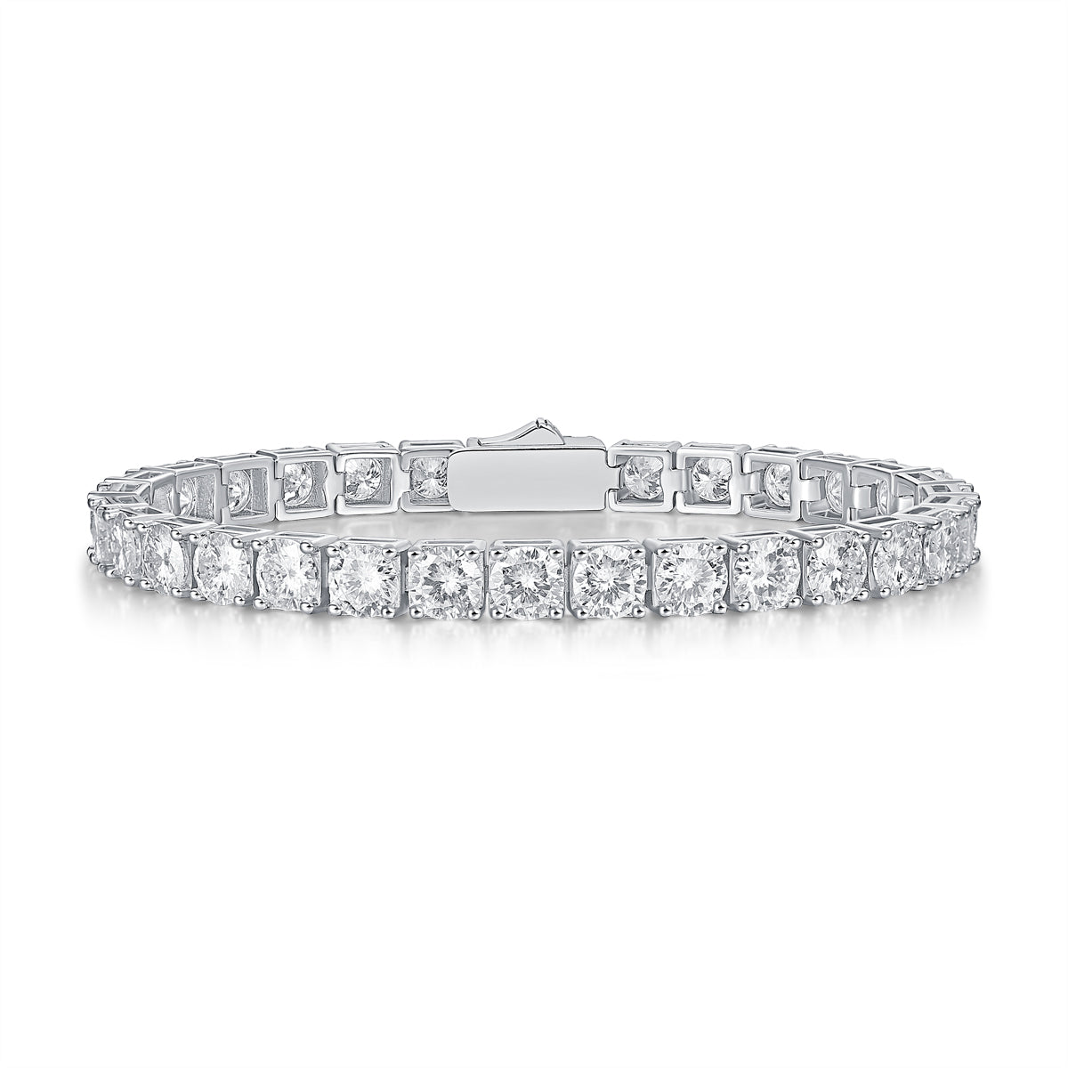 FANCIME „The One“ Moissanit-Tennisarmband aus Sterlingsilber 