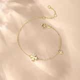 FANCIME "幸運草" 花卉 18K 黃金手鍊
