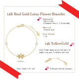 Luxuriöses, verstellbares Armband aus 14-karätigem Gelbgold mit Lotusblütenmotiv und 4 mm großen Süßwasserperlen – feinster Schmuck
