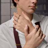 Bague en argent sterling de la maison Serpentard x Harry Potter FANCIME
