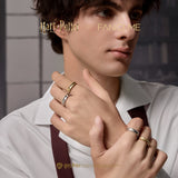 Harry Potter x FANCIME Hufflepuff Haus Sterling Silber Ring