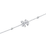FANCIME „Blooming Bow“ Schmetterlings- und Blumenschleifen-Armband aus Sterlingsilber