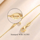 Bracelet infini en or jaune 14K avec perles d'eau douce de 4MM, bracelet ajustable, bijoux fins