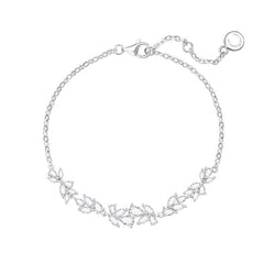 FANCIME „Wisteria Whisper“ Blumenarmband aus Sterlingsilber 