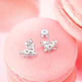 FANCIME „Sweetheart“ Pink Planet Ohrstecker aus Sterlingsilber