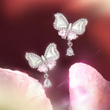 FANCIME „Pearl Kiss“ Ohrringe mit Schmetterlingsschleife aus Sterlingsilber