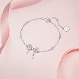 FANCIME „Dream Bow“ Schmetterlingsschleifen-Armband aus Sterlingsilber