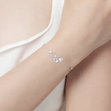 FANCIME „Pearl Kiss“ Schmetterlings-Schleifenarmband aus Sterlingsilber