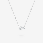FANCI ME "One Rose" Sterling Silver Necklace Main