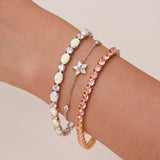 FANCIME "Ms Vega" Funkelnder Stern Alpha Lyrae Sterling Silber Armband