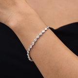 FANCIME „Tearline“ Klassisches Tennisarmband aus Sterlingsilber