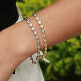 FANCIME „Tearline“ Klassisches Tennisarmband aus Sterlingsilber