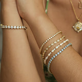 FANCIME „Tearline“ Klassisches Tennisarmband aus Sterlingsilber