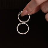 Anelli di coppia in argento sterling "Love Magnetic" di FANCIME