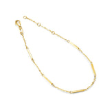 FANCIME Schlichtes Armband aus 14-karätigem Gelbgold 
