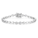 FANCIME „Tearline“ Klassisches Tennisarmband aus Sterlingsilber
