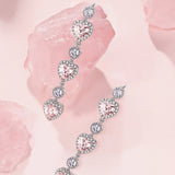 „Ms Charming“ Halo Herz Ohrhänger aus Sterlingsilber