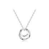 FANCIME „Promise Hearts“ Partner-Halskette aus Sterlingsilber für Paare