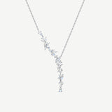 FANCIME „Wisteria Whisper“ Halskette mit Blütenanhänger aus Sterlingsilber