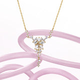 FANCIME "Vega Serenade" Twinkling Star Alpha Lyrae Sterling Silber Halskette 