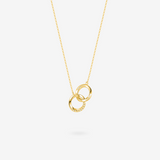 FANCIME „Connected“ Möbius-Paarkette aus Sterlingsilber
